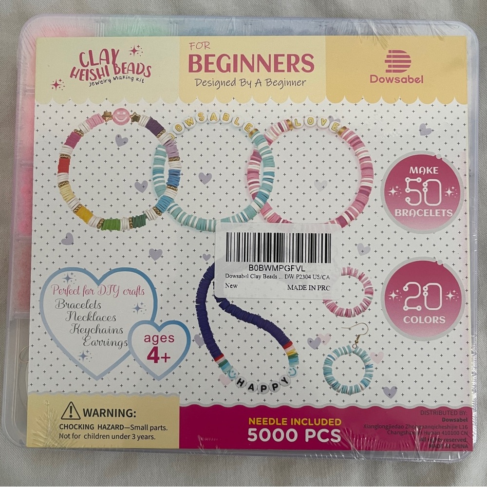 Bracelet Jewelry Making Kit | 5000s PCS | Dowsabel Clay Heishi Beads
